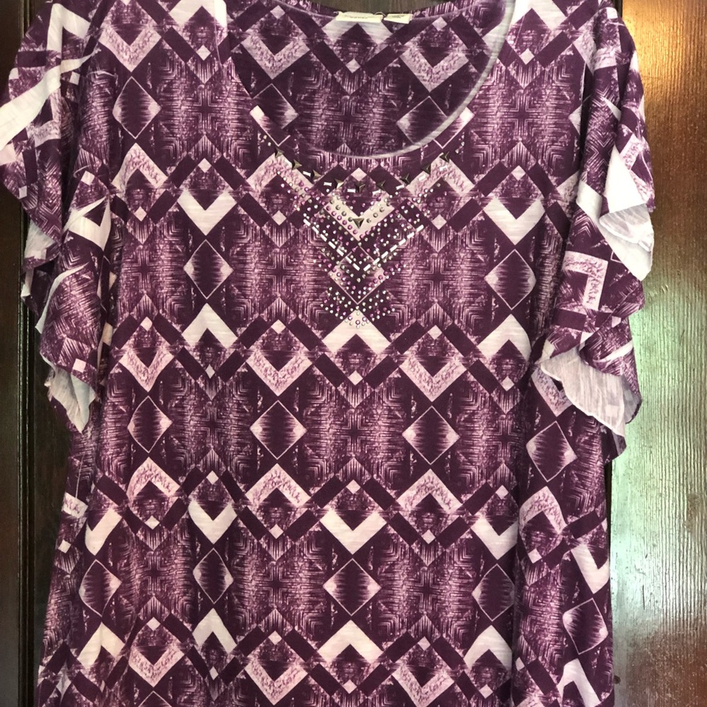 Cato scoop neck summer top